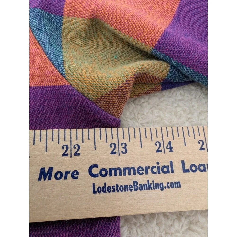 Polo Ralph Lauren Vintage 1980's Plaid Polo Shirt XL USA FLAWED RARE See Photos
